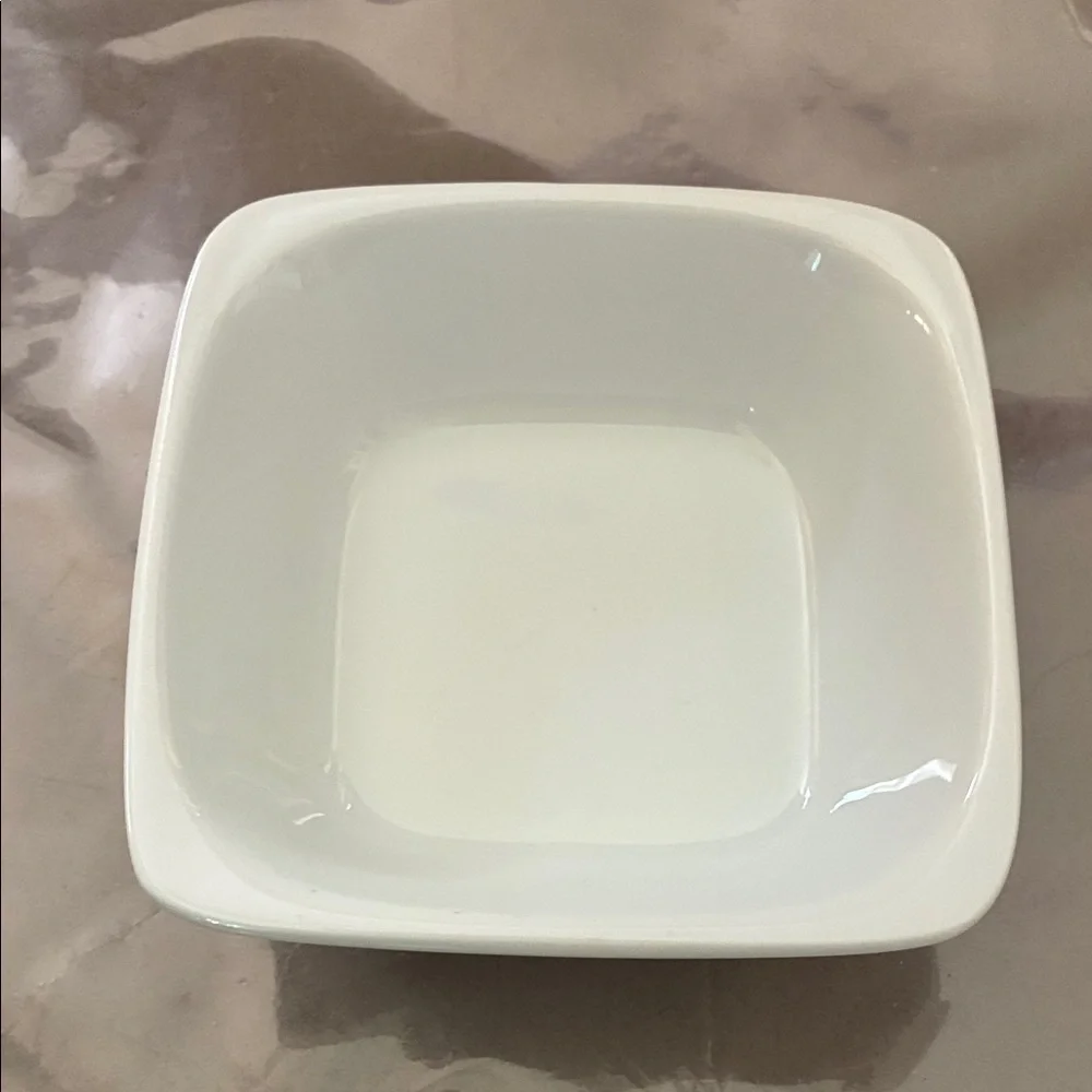 Bauscher White Square Ceramic Bowl